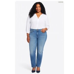 NYDJ Marilyn Straight Leg LiftXTuck Tech Jeans Size 18 Maele